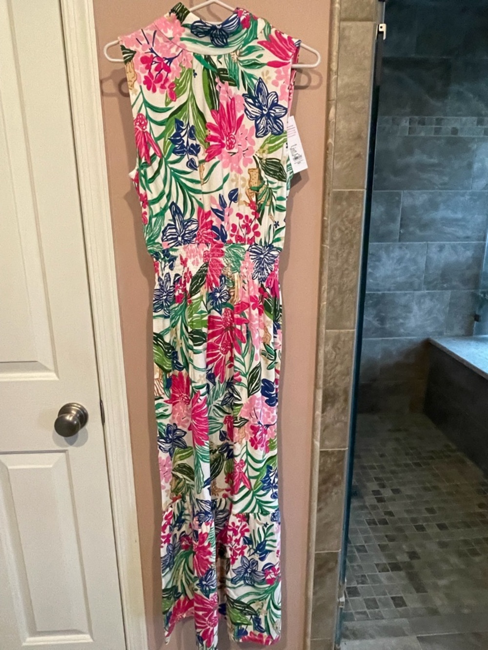 Lilly Pulitzer Maxi Dress- Pink & Green